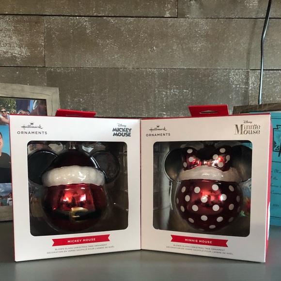 Disney Holiday Disney Mickey Minnie Mouse Christmas Santa Ornament